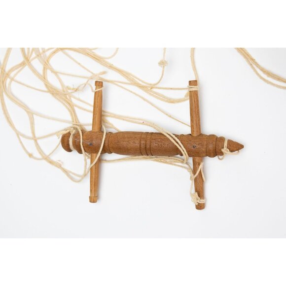 Vintage Traditional Marionette Puppet With Intricate Costume & Mustache - Picture 10 of 14